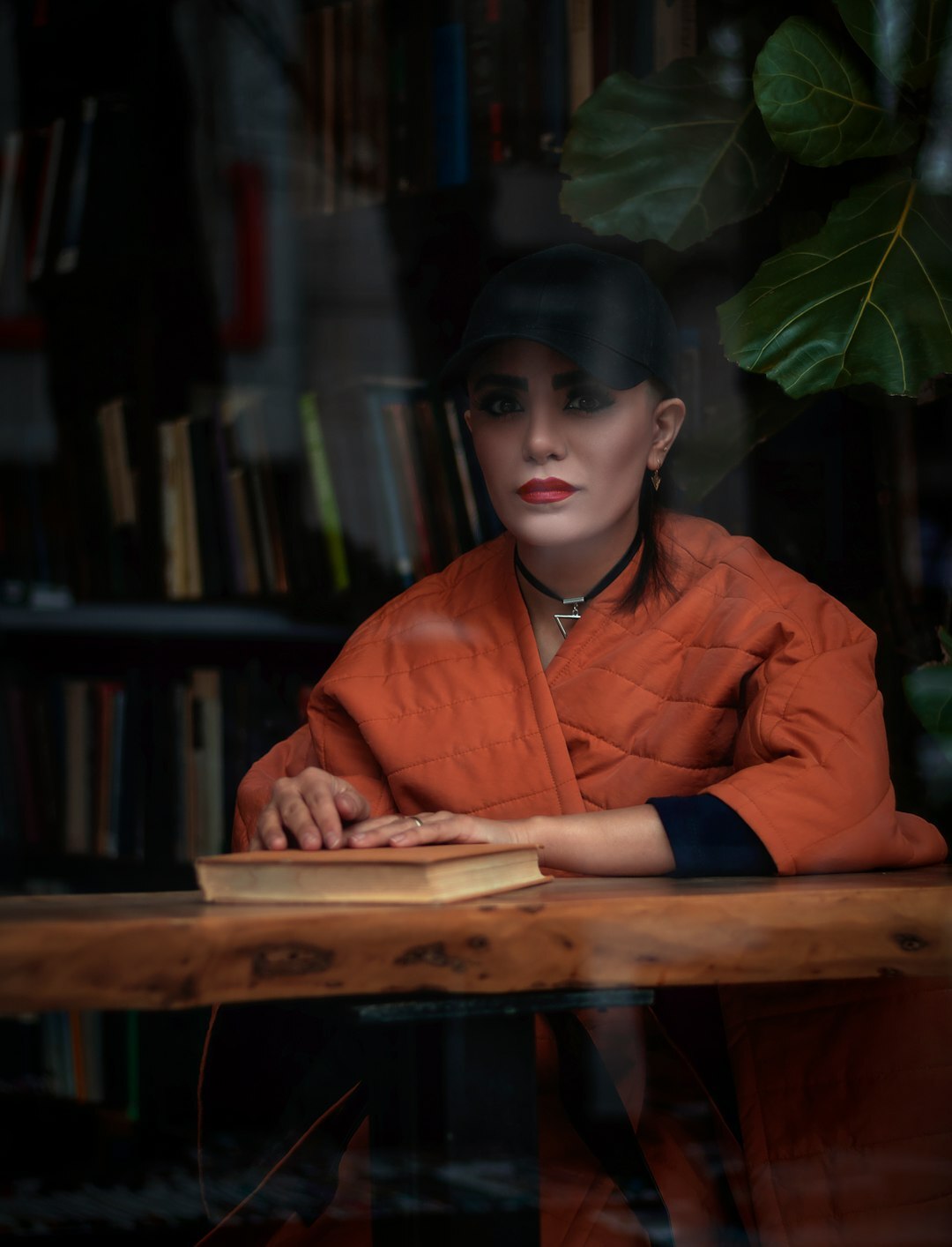 young author writing thriller
