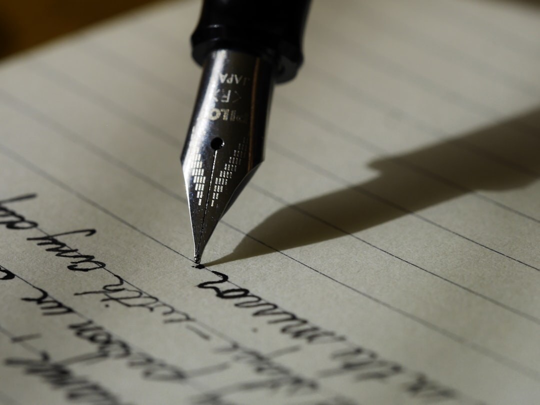 writer editing manuscript